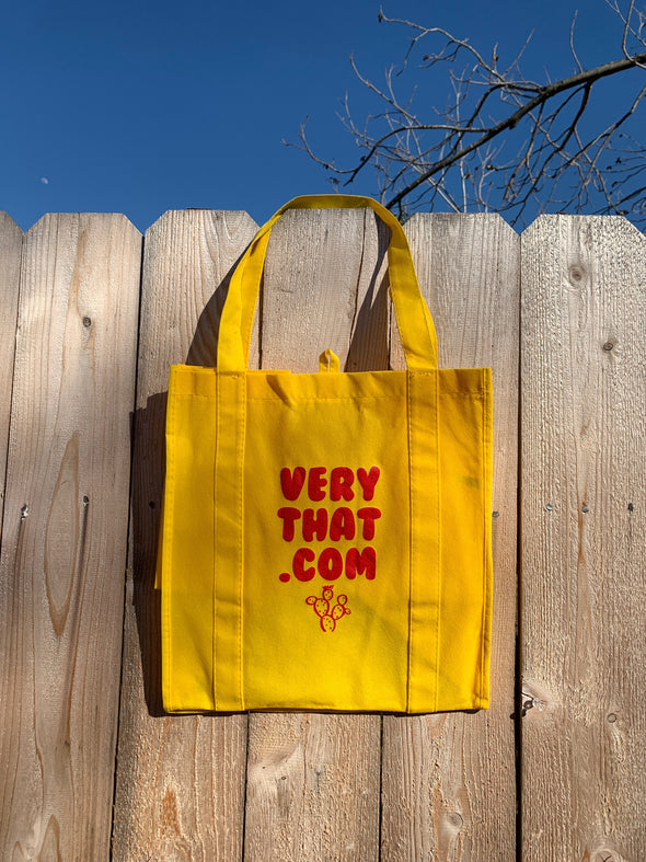 Very That Dot Com Yellow Reusable Grocery Tote
