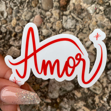 Amor Cursive Sticker