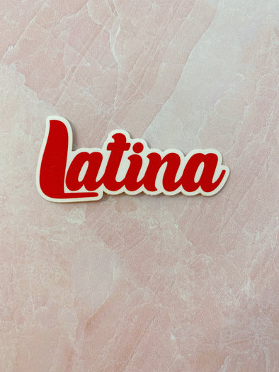 Red Latina Sticker