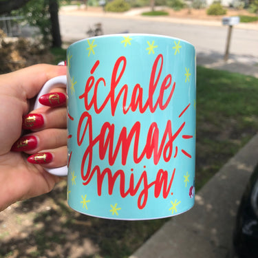 Échale Ganas Blue Mug