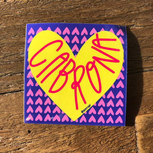 Cabrona Yellow Heart Sticker