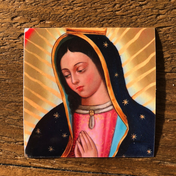 Virgen de Guadalupe sticker 2x2"