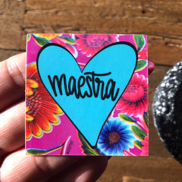 Maestra sticker 2x2"