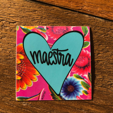 Maestra sticker 2x2"