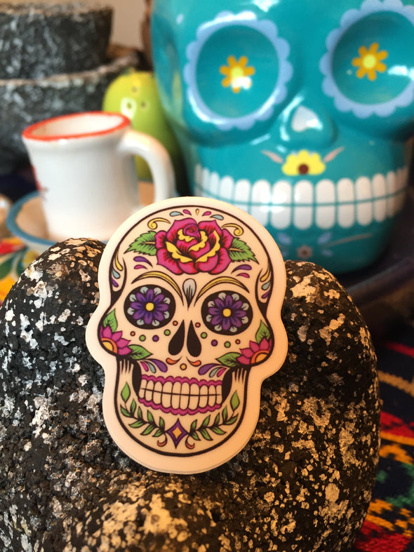 Calavera Sticker by Very That 2x2 inches