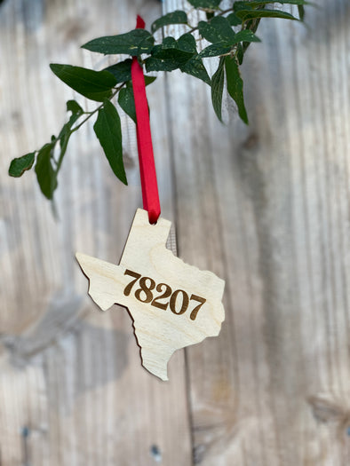 78207 Texas Ornament