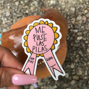 Me Puse las Pilas Sticker 3 x 2.5''
