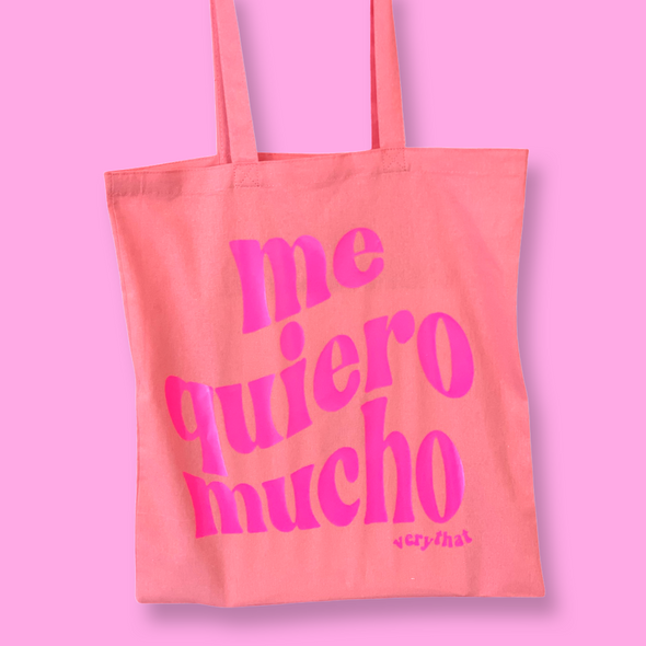 Me Quiero Mucho Pink on Pink Tote Bag  *LIMITED QUANTITY*