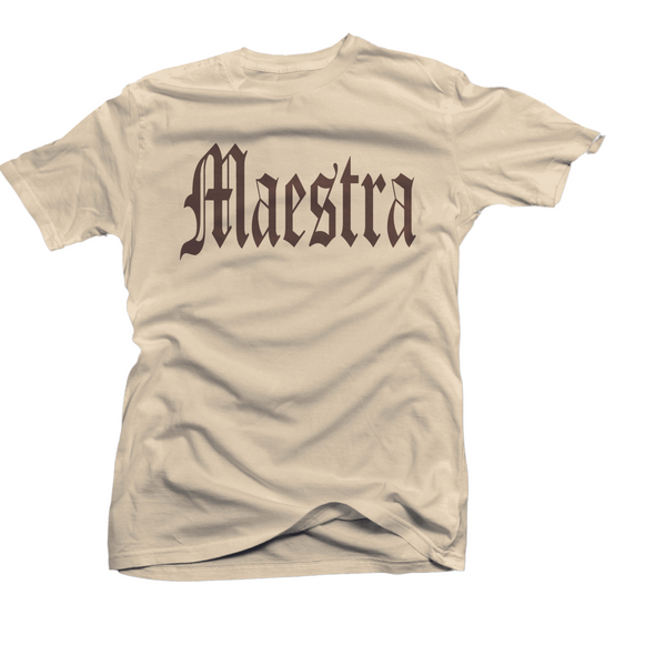 Maestra Old English (Brown) Shirt