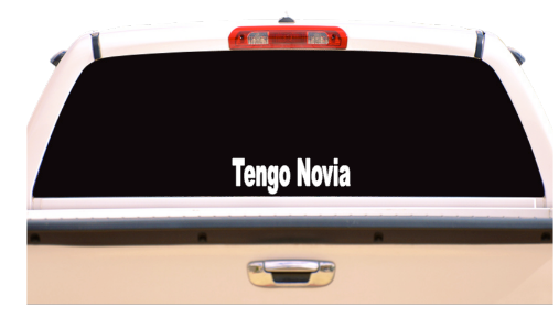 Tengo Novio / Tengo Novia Vinyl Decal