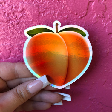 Holo Peach | Sticker