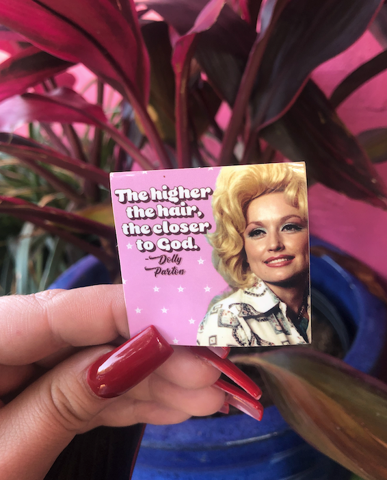 The Higher The Hair 2x2 Sticker
