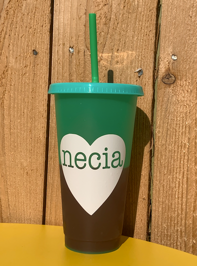 Necia Heart Color Changing Tumbler