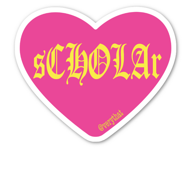 sCHOLAr Conversation Heart Sticker by Very That