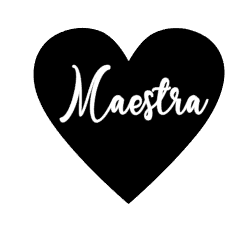 Maestra Heart Vinyl Decal