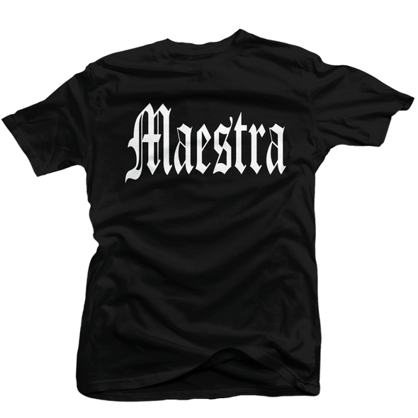 Maestra Old English (Black and White) Shirt