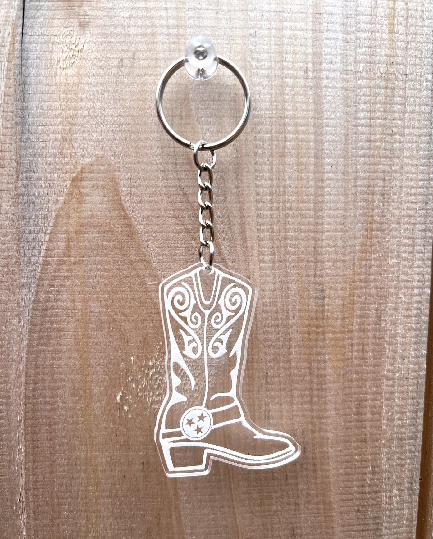 Sublimation keychain blank- Cowboy Boot