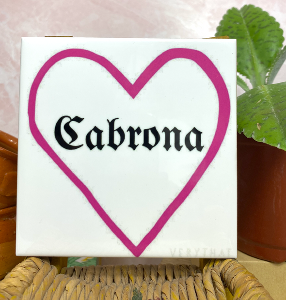 Cabrona Heart Tile / Coaster