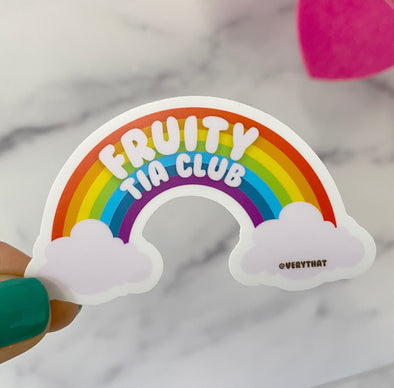 Fruity Tia Club Rainbow Sticker