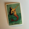 La Sirena vinyl sticker / loteria sticker / mermaid sticker 1.5" x 2.3"