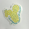 Chingona como mi Abuela Vinyl Stickers 2 x 2" by Very That, yellow cactus, typography, journals, planner, bumper sticker!