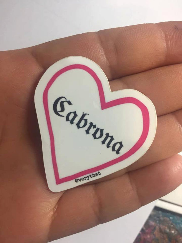 Cabrona Heart Sticker by Very That 2x2"