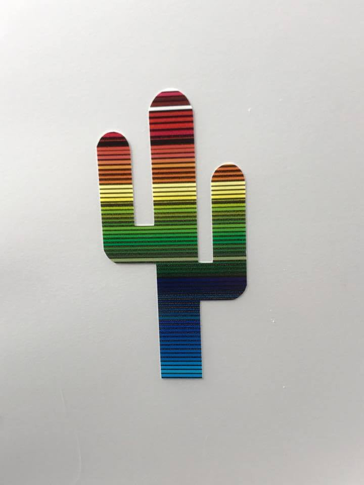 Nopal Sticker / Cactus Sticker | Sarape / Serape Vinyl Cut Sticker for ...