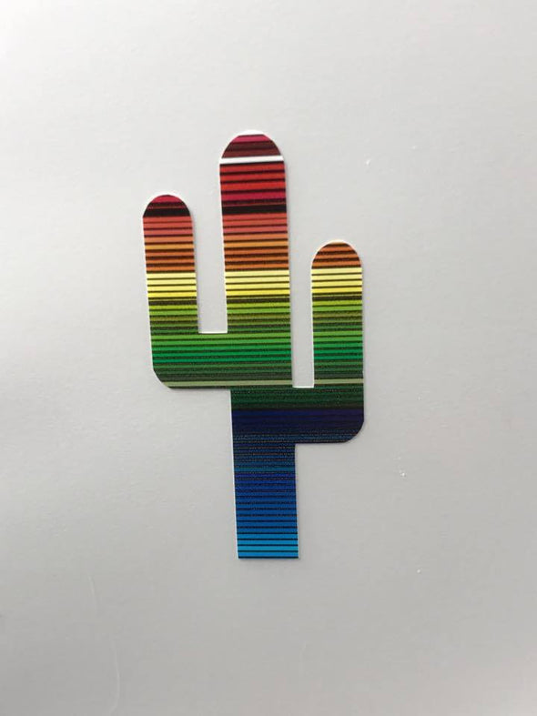 Nopal Sticker / Cactus Sticker | Sarape / Serape  Vinyl Cut Sticker for your Laptop, bumper, wall etc! By Very That