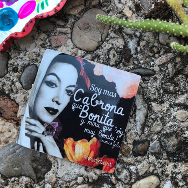 Maria Felix Bonita y Cabrona Sticker by Very That  | 2 x 2" | Water Resistant Sticker