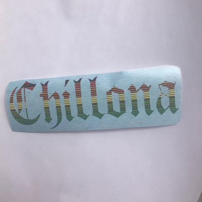 Chillona Vinyl Cut Sticker for your Laptop, bumper, wall etc! By Very That