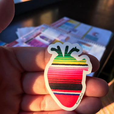 Serape Corazon | Sarape Heart Sticker | by Very That Sticker Water Resistant Sticker | Vinyl