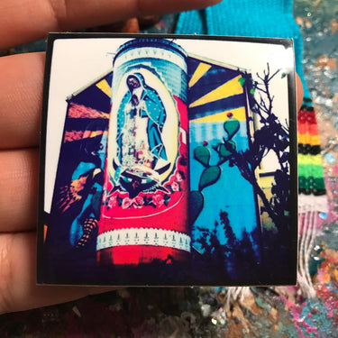 Virgen de Guadalupe Veladora Mural Sticker  by Very That  | Water Resistant Sticker | Tonantzin Sticker | Virgencita Sticker