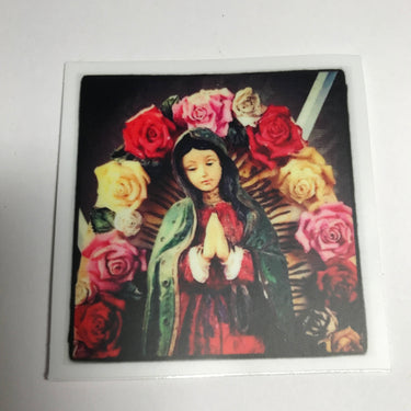 Virgencita con Flores Sticker by Very That 2x2 inches, weather / waterproof perfect for your journals, planners, bike, car, etc!