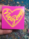 Pink Nalgona Vinyl Sticker  by Very That  | 2 x 2" | Water Resistant Sticker