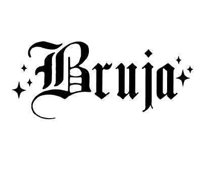 Bruja Old English Vinyl Cut Sticker for your Laptop, bumper, wall etc! By Very That