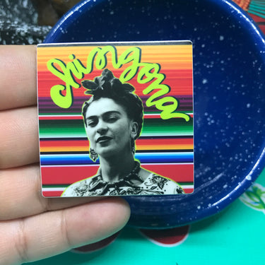 La Artista Chingona by Very That 2x2 inches, weather / waterproof perfect for your journals, planners, bike, car, etc!