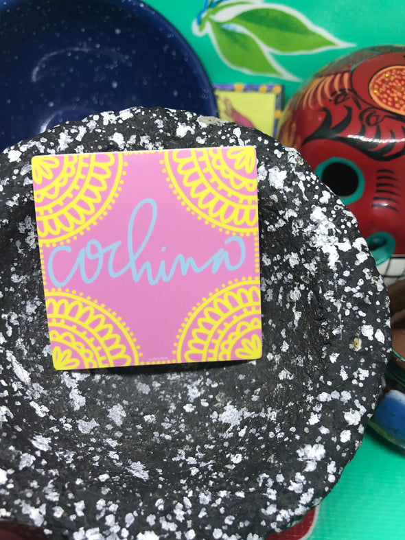 Cochina sticker by Very That 2x2 inches, weather / waterproof perfect for your journals, planners, bike, car, etc!