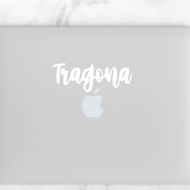 Tragona Cursive Vinyl Sticker | Transfer | Car Decal | Laptop Sticker by Very That --- Bumper sticker | vinyl Transfer | Yeti Sticker