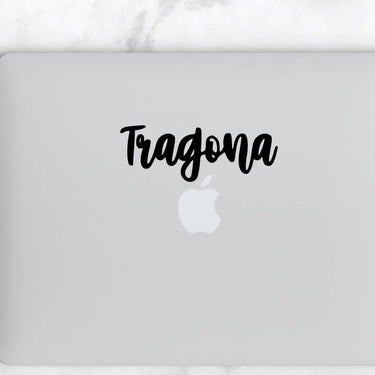 Tragona Cursive Vinyl Sticker | Transfer | Car Decal | Laptop Sticker by Very That --- Bumper sticker | vinyl Transfer | Yeti Sticker