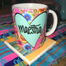 Maestra Pink Oil Cloth Mug by Very That | Full Color Mug | Chingona | Latina