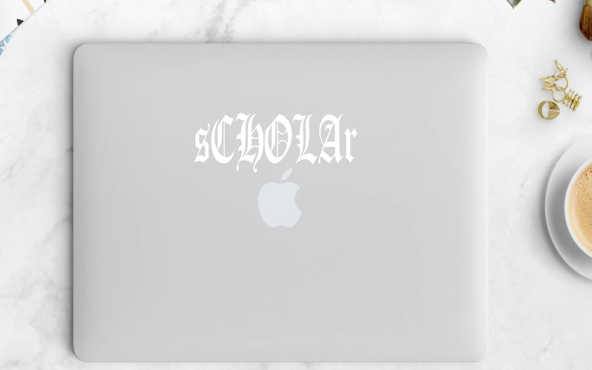 Scholar Old English Vinyl Decal – Very That