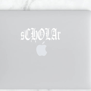 Scholar Old English Vinyl Sticker | Transfer | Car Decal | Laptop Sticker by Very That --- Bumper sticker | vinyl Transfer | Yeti Sticker
