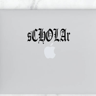 Scholar Old English Vinyl Sticker | Transfer | Car Decal | Laptop Sticker by Very That --- Bumper sticker | vinyl Transfer | Yeti Sticker