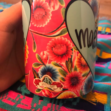 Maestra Pink Oil Cloth Mug by Very That | Full Color Mug | Chingona | Latina