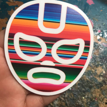 Lucha Libre Serape Sticker 3x3' by Very That  weather / waterproof perfect for your journals, planners, bike, car, etc!