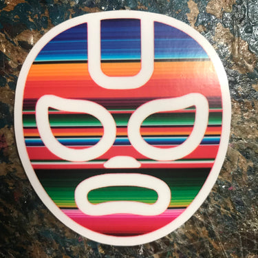 Lucha Libre Serape Sticker 3x3' by Very That  weather / waterproof perfect for your journals, planners, bike, car, etc!