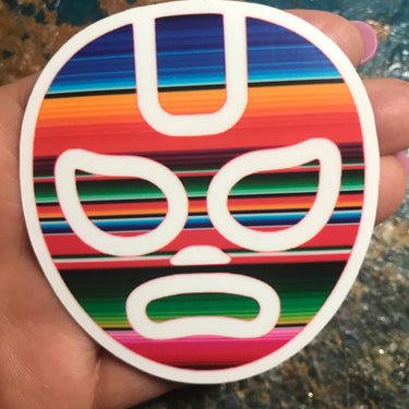 Lucha Libre Serape Sticker 3x3' by Very That  weather / waterproof perfect for your journals, planners, bike, car, etc!