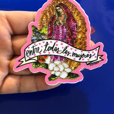 Entre Todas Las Mujeres 3x3" Sticker by Very That  weather / waterproof perfect for your journals, planners, bike, car, etc!