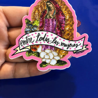 Entre Todas Las Mujeres 3x3" Sticker by Very That  weather / waterproof perfect for your journals, planners, bike, car, etc!