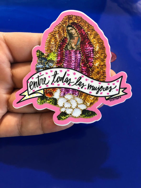 Entre Todas Las Mujeres 3x3" Sticker by Very That  weather / waterproof perfect for your journals, planners, bike, car, etc!